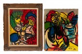 TWO PETER KEIL ABSTRACT FIGURA