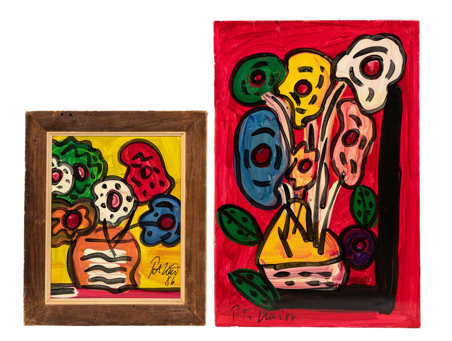 TWO PETER KEIL "FLORAL STILL