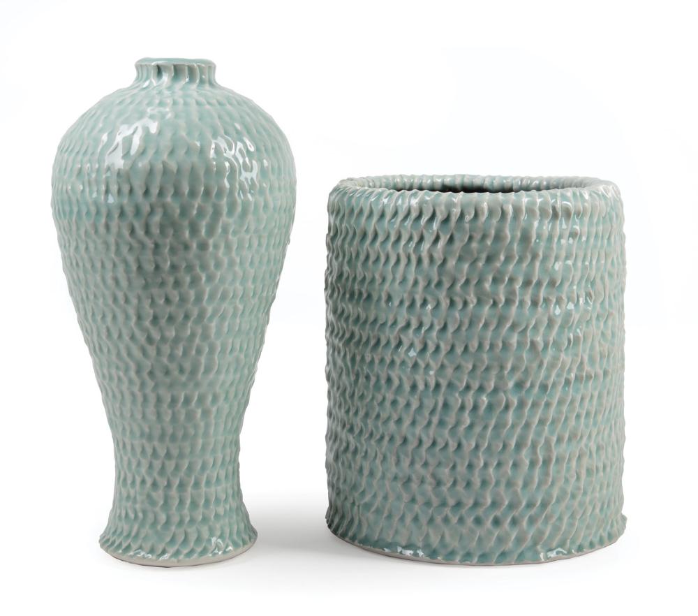 TWO PETER LANE GLAZED STONEWARE