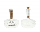 TWO PETER SCHLUMBOHM GLASSWARE