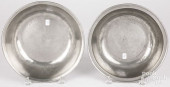 TWO PEWTER BASINS<br>Two pewte