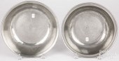 TWO PEWTER BASINSTwo pewter ba