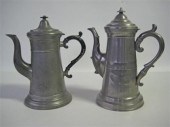 Two pewter  lighthouse form co