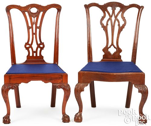 TWO PHILADELPHIA CHIPPENDALE DINING