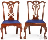 TWO PHILADELPHIA CHIPPENDALE D