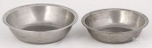 TWO PHILADELPHIA PEWTER BASINS