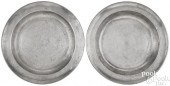TWO PHILADELPHIA PEWTER DEEP D