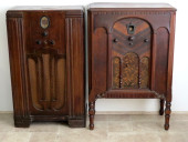 TWO PHILCO FLOOR MODEL RADIOS<