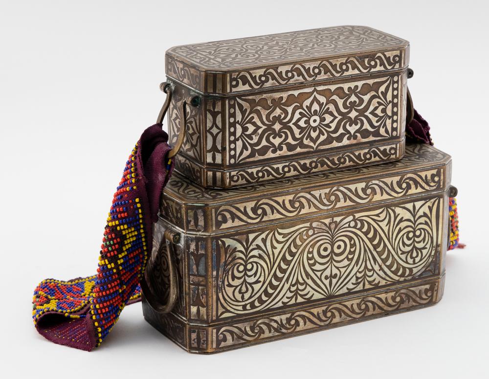 TWO PHILIPPINE BRONZE BETEL NUT
