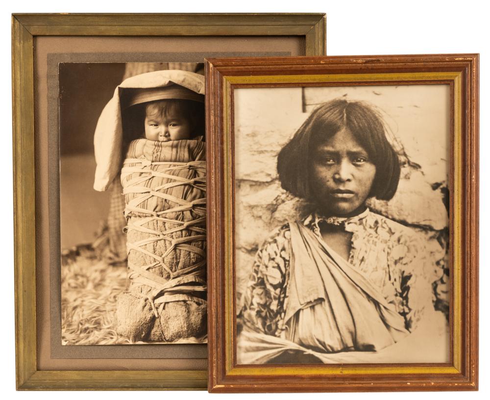TWO PHOTOGRAPHS OF NATIVE