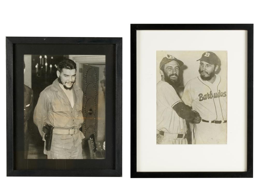 TWO PHOTOS OF FIDEL