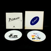TWO PICASSO PORCELAIN PLATESLo