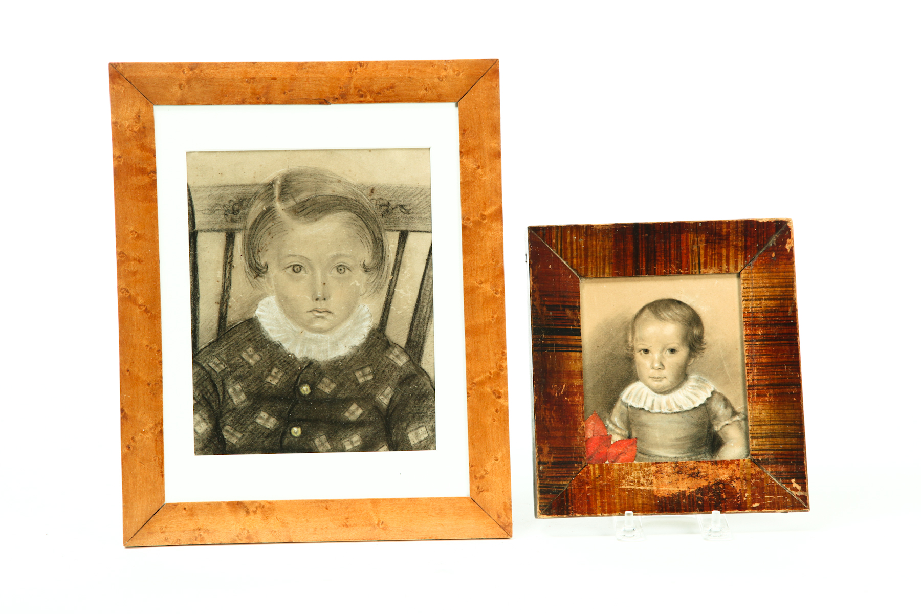 TWO PICTURES OF CHILDREN.  American