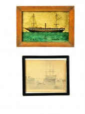 TWO PICTURES OF SHIPS.  Englan