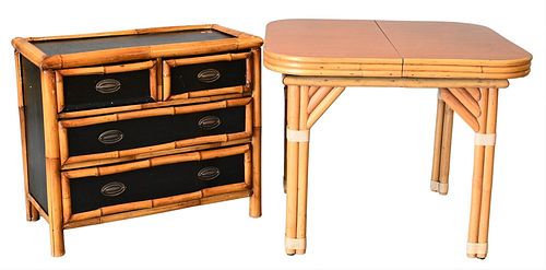 TWO PIECE BAMBOO LOT, TO INCLUDE