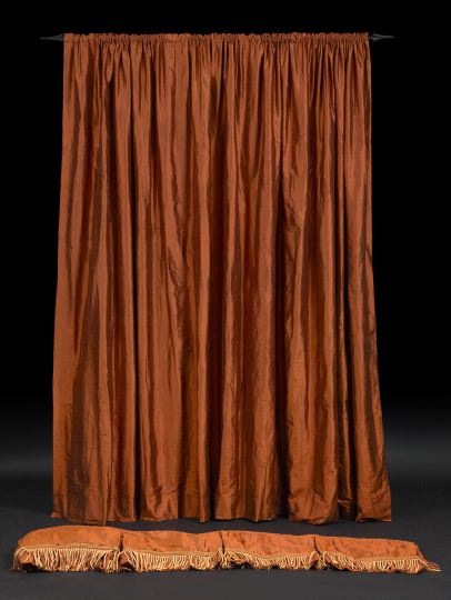 Two-Piece Copper Silk Bed Set, 