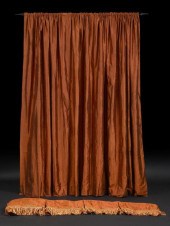 Two-Piece Copper Silk Bed Set,
