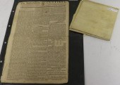 TWO PIECE EPHEMERA LOT TO INCL