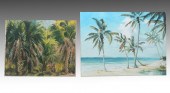 TWO PIECE FLORIDA PAINTING LOT