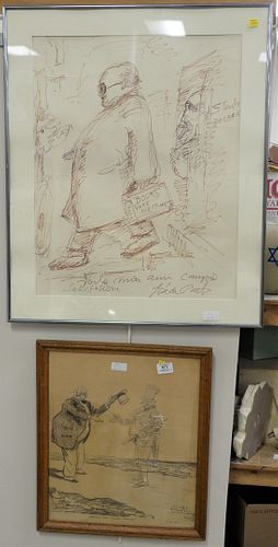 TWO PIECE GROUP OF SATIRICAL