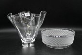 TWO PIECE GROUP STEUBEN "HANDK
