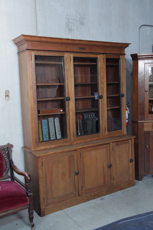 TWO PIECE HARDWARE CABINET.