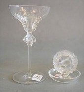 TWO PIECE LALIQUE LOT, TO INCL