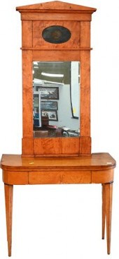 TWO PIECE LOT BIEDERMEIER FRUI