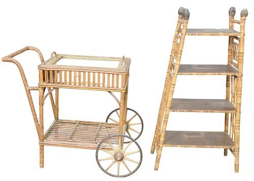 TWO PIECE LOT, TO INCLUDE FOUR TIER