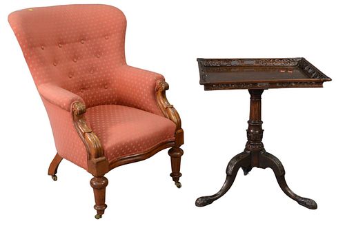 TWO PIECE LOT TO INCLUDE MAHOGANY
