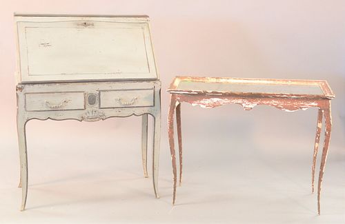 TWO PIECE LOT TO INCLUDE PAINTED