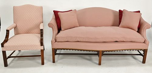 TWO PIECE MARGOLIS MAHOGANY LOT, TO