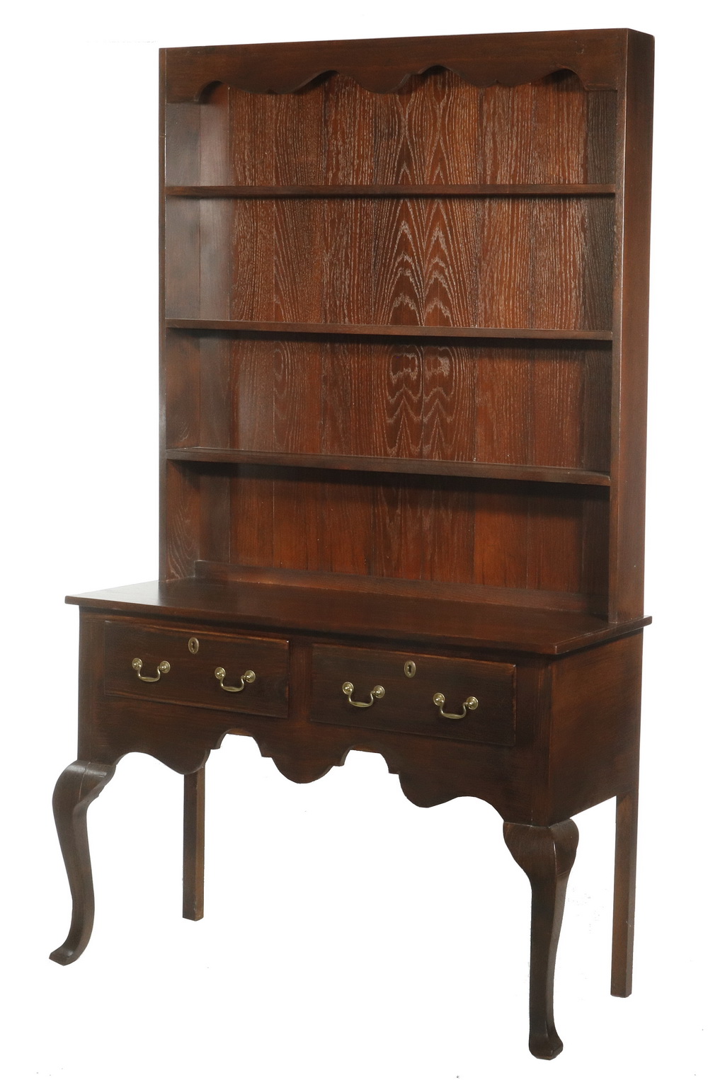 TWO-PIECE OAK CUPBOARD Custom