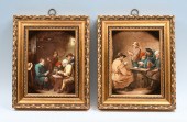TWO PIECE PORCELAIN PLAQUE LOT
