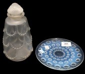 TWO PIECE RENE LALIQUE GLASS L