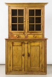 TWO-PIECE STEP-BACK CUPBOARD,