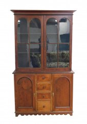 TWO PIECE STEPBACK CUPBOARD WI