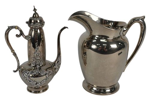 TWO-PIECE STERLING SILVER PITCHER