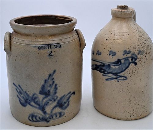 TWO PIECE STONEWARE LOT TO