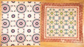 TWO PIECED AND APPLIQUé QUILTS