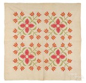 TWO PIECED AND APPLIQUé QUILTS