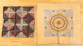 TWO PIECED CRIB QUILTS, CA. 19