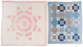 TWO PIECED QUILTS, EARLY 20TH
