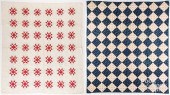 TWO PIECED QUILTS, LATE 19TH C