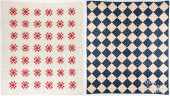 TWO PIECED QUILTS, LATE 19TH C