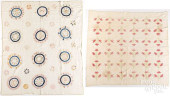 TWO PIECED QUILTS, LATE 19TH C