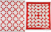 TWO PIECED QUILTS, MID 20TH C.