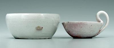 Two pieces A. R. Cole pottery