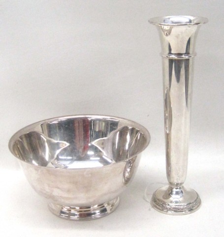 TWO PIECES AMERICAN STERLING SILVER