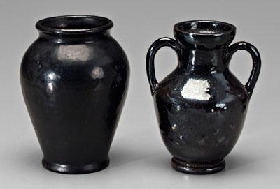 Two pieces Bachelder pottery: urn